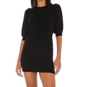Lovers & Friends knit sweater dress in black